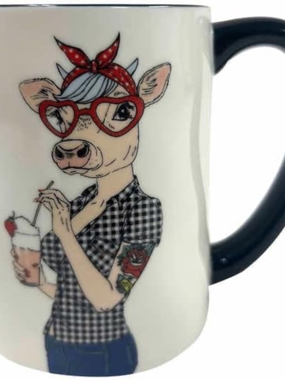 NIB Hipster Animal Mug Set of Six Animal Character Signature Housewares - Picture 5 of 8